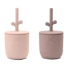 Wally beker met peekaboo rietje 2-pack, Poeder