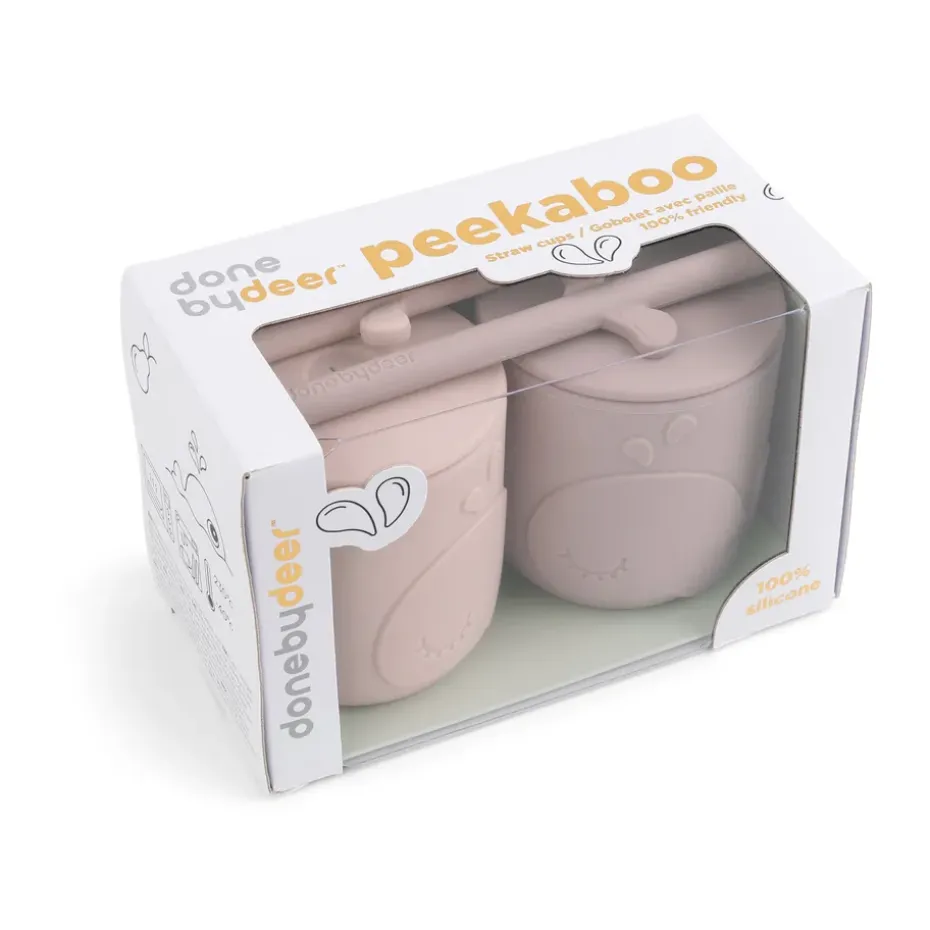 Wally beker met peekaboo rietje 2-pack, Poeder
