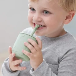 Wally beker met peekaboo rietje 2-pack, Blauw