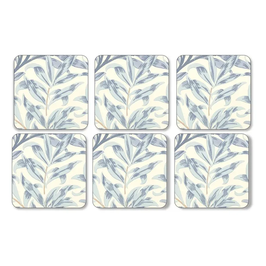 Willow Bough glasonderzetter 6-pack, Blue