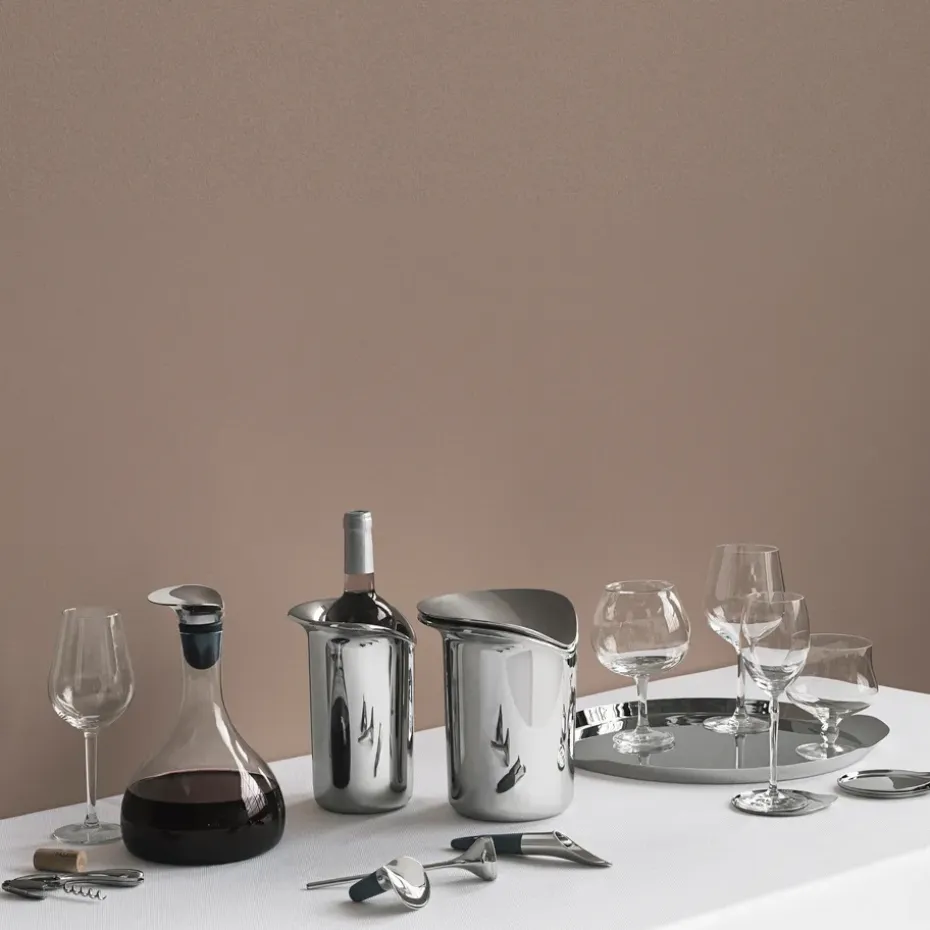 Wine ijsemmer met tang, 21 cm.