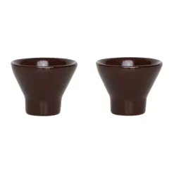 Yuka eierdopje 2-pack, Dark Terracotta