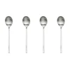Yuka theelepel 4-pack, Brushed Steel